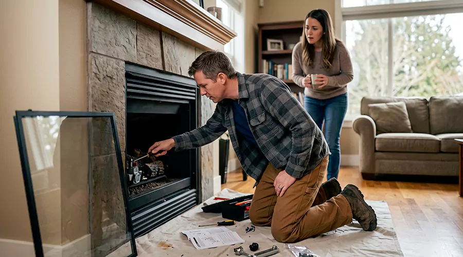 What Causes Gas Fireplace Odor?