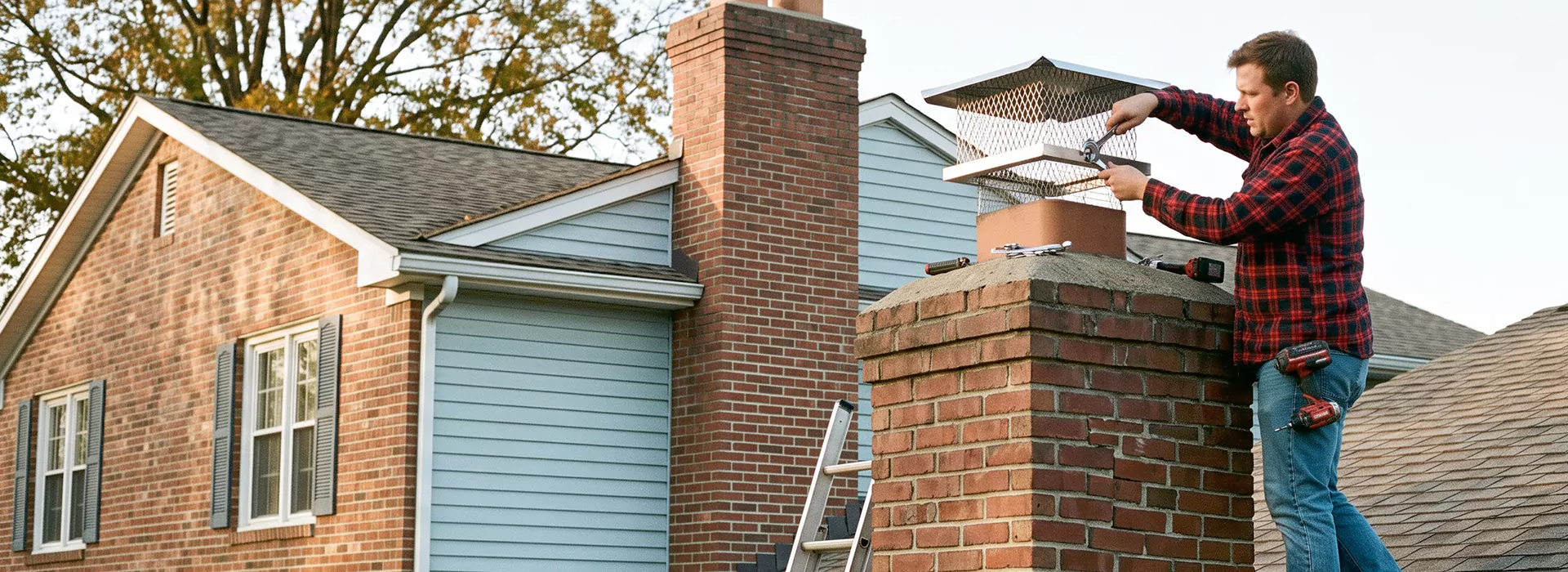 Chimney Spark Arrestor Installation in Compton