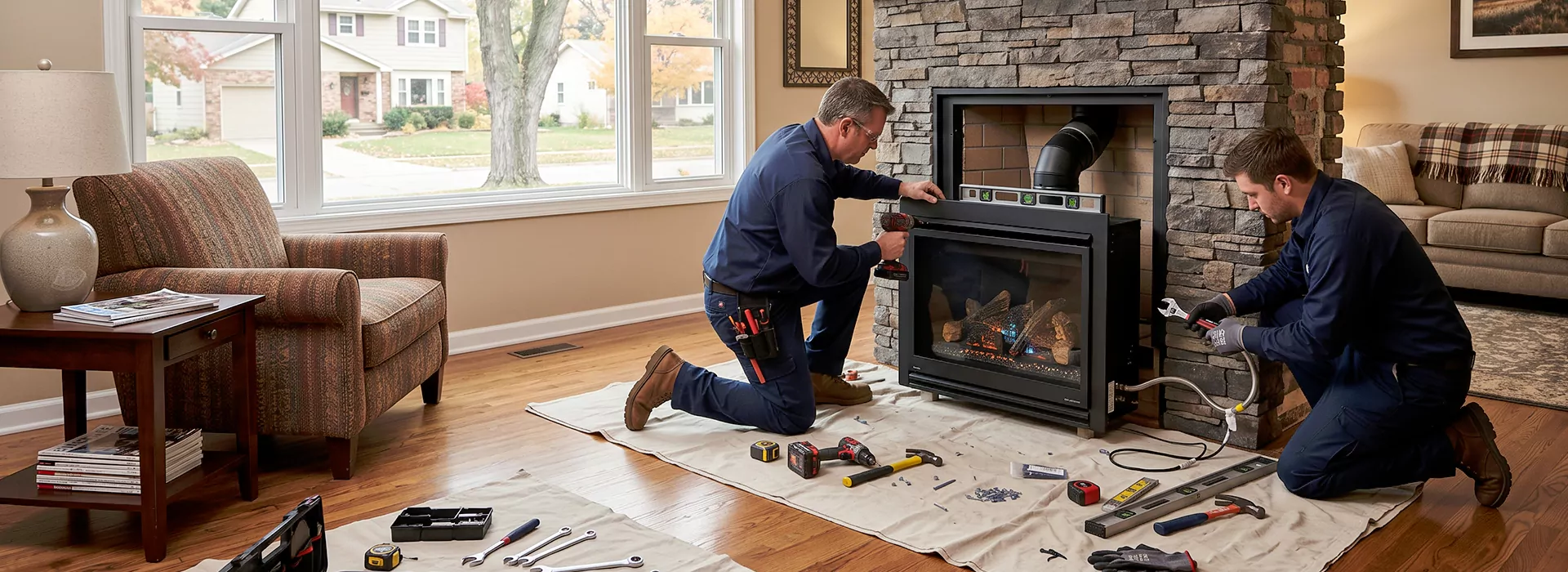 New Fireplace Installation in Compton