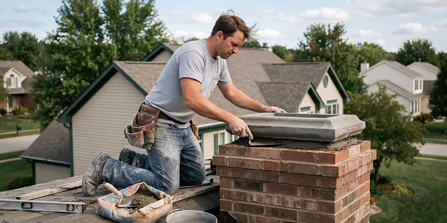 Stone Chimney Crown Installation Compton