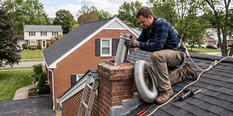 Chimney Sleeve Installation Compton