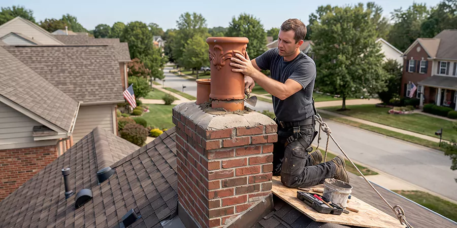 Decorative and Custom Chimney Pot Installation Compton