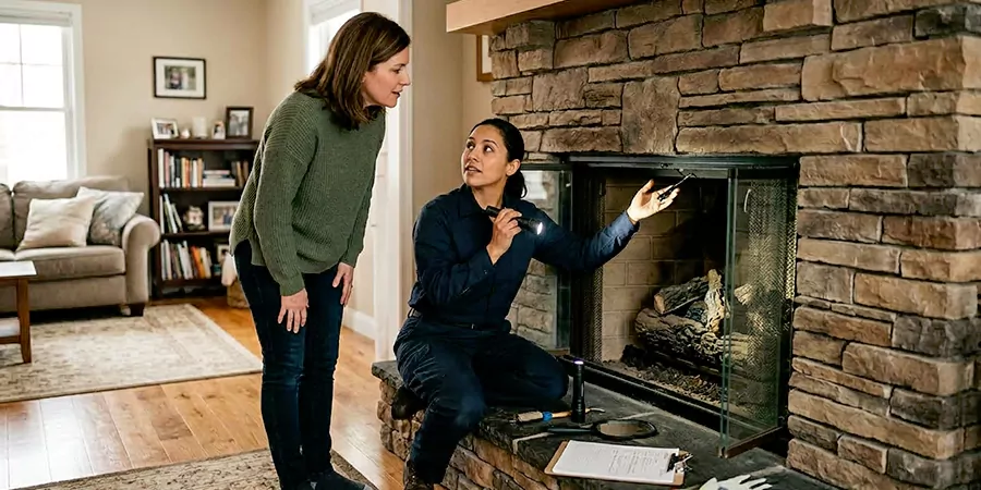 Home Fireplace Safety Inspection Compton