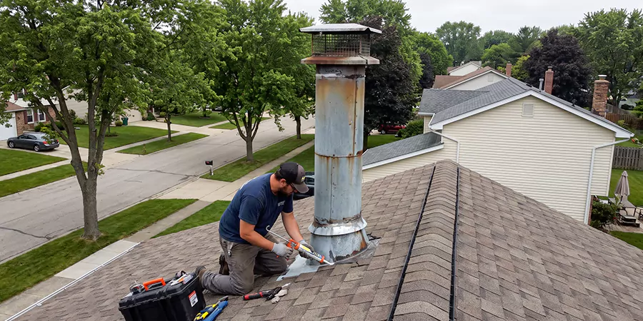 Stone, Stucco, and Metal Chimney Leak Repair Compton