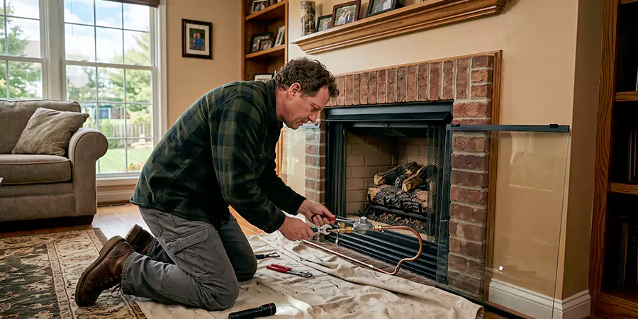 Propane Fireplace Regulator and Gas Line Repair Compton
