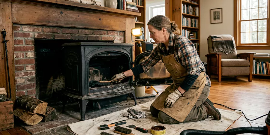 Wood Stove Restoration Compton