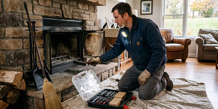 Wood Fireplace Repair in Compton